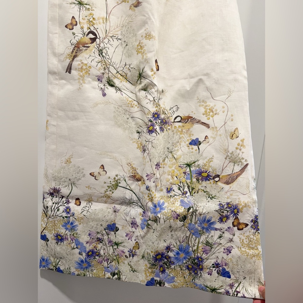 AU0P NWT Zimmermann Harmony Floral- print linen midi skirt - Picture 9 of 12